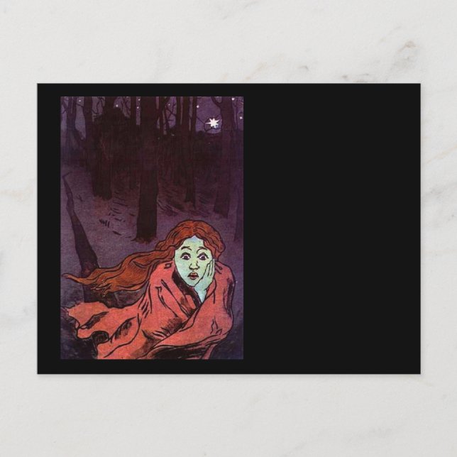 Navigera i Trauma Ansikte av rädsla Vykort (Framsida)