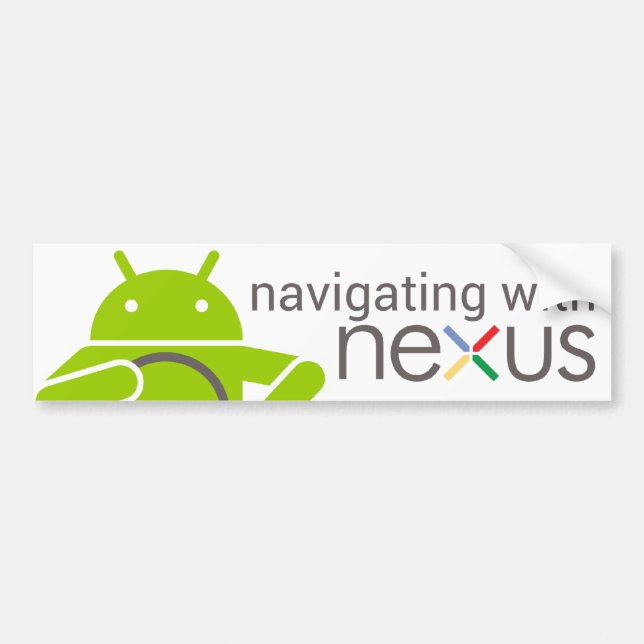 Navigera med NEXUS, Androidbildekal Bildekal (Framsidan)