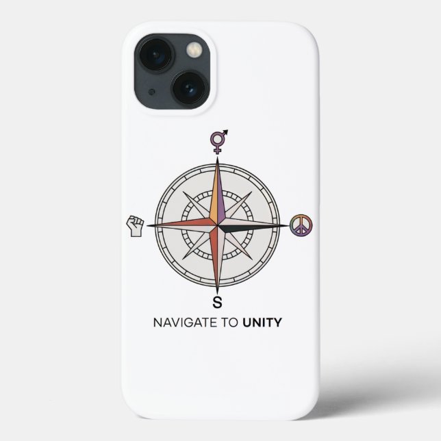 Navigera till Unity Compass iphone case (Baksida)