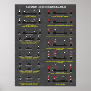 Navigeringljus: Internationell reglerdel 2 Poster