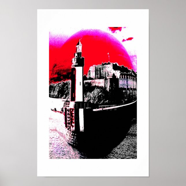 Navigeringsljus konst poster (Framsidan)