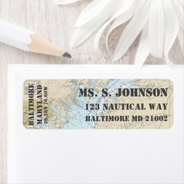 Navigeringsschema för hemmaplan för sjöfarten på B Returadress Etikett (Insitu)