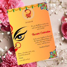 Navratri Durga Puja Firande Inbjudningar