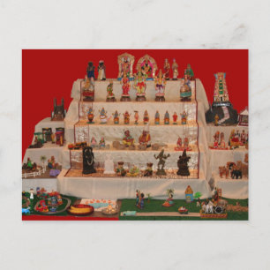 Navratri Golu, en dockfestival Vykort