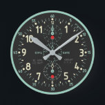 NAVY Aircraft Clock imitation Rund Klocka<br><div class="desc">U.S. NAVY A-10 Aircraft Clock imitation</div>