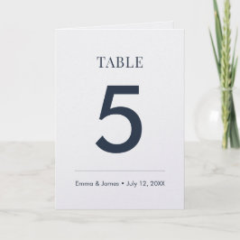 Navy Ampersand | Bordnummer (Vikta) Kort