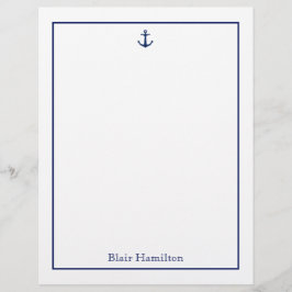 Navy Anchor Brevhuvud