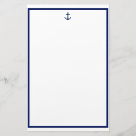 Navy Anchor Brevpapper