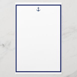 Navy Anchor Brevpapper
