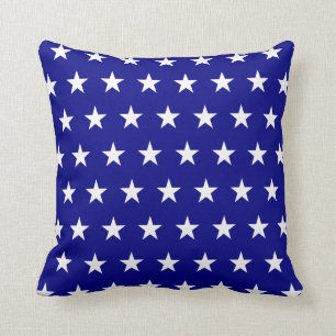 Navy and White Stars Patriotic Kudde