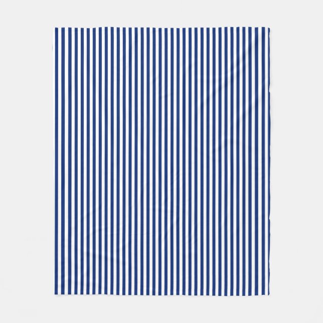 navy and white stripes fleecefilt (Framsidan)