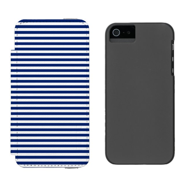 navy and white stripes incipio iPhone wallet skal (Sida vid Sida)