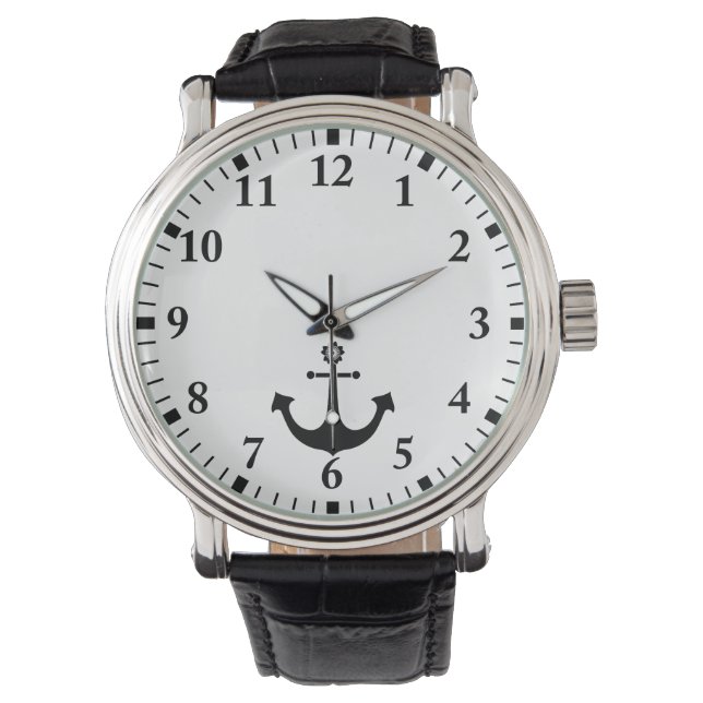 Navy ankare armbandsur (Framsida)