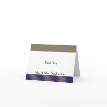 Navy Art Deco Elegant Bröllop Tack