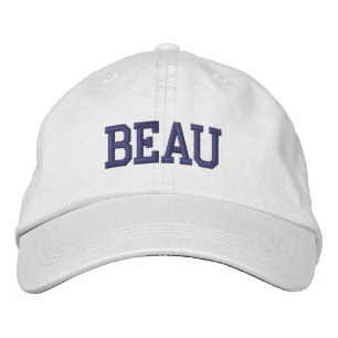 Navy Athletic Block Monogram Anpassat Namn Broderad Keps