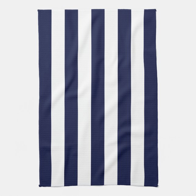 Navy Awning Rand Kökshandduk (Vertikal)