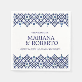 Navy Azulejos | personligen gräns i Spanien Pappersservett