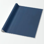 Navy Blå Akvarell Presentpapper<br><div class="desc">Navy akvarell tvätt inslagspapper.</div>