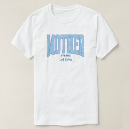 Navy + Blå Falsk Glitter MOR TILL BRUDEN T Shirt