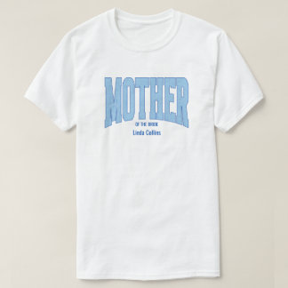 Navy + Blå Falsk Glitter MOR TILL BRUDEN T Shirt