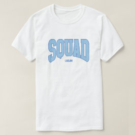 Navy + Blå Falskt Glitter SQUAD Möhippa T Shirt