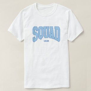 Navy + Blå Falskt Glitter SQUAD Möhippa T Shirt