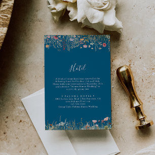 Navy Blissful Boho WildblommHotel Tilläggskort
