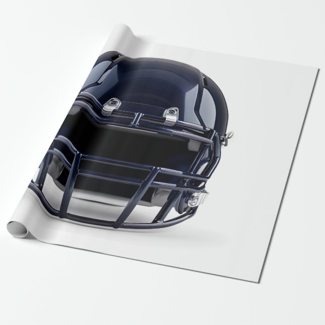 Navy Blue American Football Helmet Presentpapper (Utrullad)