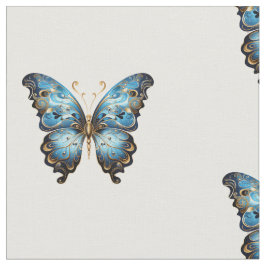 Navy Blue and Gold Modern Boho Seamless Pattern Tyg