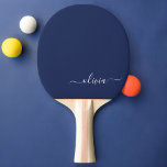 Navy Blue and White Modern Monogram Pingisracket<br><div class="desc">Vi presenterar vår marinblå och vita moderna monogramsamling: Öka din hemdekoration med vår sofistikerade samling med ett contemporary marinblått och vitt färg. Varje biet är noggrant utformat för att driva ut elegans och stil, perfekt för att tillföra ett litet modernt lugn till vilket rum som helst. Oavsett om du är...</div>