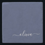 Navy Blue and White Modern Monogram Stenunderlägg<br><div class="desc">Vi presenterar vår marinblå och vita moderna monogramsamling: Öka din hemdekoration med vår sofistikerade samling med ett contemporary marinblått och vitt färg. Varje biet är noggrant utformat för att driva ut elegans och stil, perfekt för att tillföra ett litet modernt lugn till vilket rum som helst. Oavsett om du är...</div>