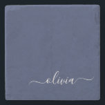 Navy Blue and White Modern Monogram Stenunderlägg<br><div class="desc">Vi presenterar vår marinblå och vita moderna monogramsamling: Öka din hemdekoration med vår sofistikerade samling med ett contemporary marinblått och vitt färg. Varje biet är noggrant utformat för att driva ut elegans och stil, perfekt för att tillföra ett litet modernt lugn till vilket rum som helst. Oavsett om du är...</div>