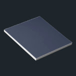 Navy Blue Anteckningsblock<br><div class="desc">This dark shade of the world's most popular color was once called marine blue and has been used by the British Navy since the eighteenth century. Navy blue represents trust and stability and is less attention-seeking than lighter shades of blue. Navy blue is conservative and evokes feelings of tradition and...</div>