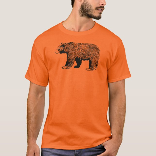 Navy Blue Bear Chicago T Shirt (Framsida)