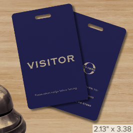 Navy Blue Besökares Märke Företagets Logotyp