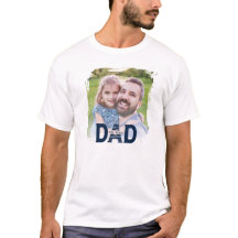 Navy Blue Bold Dad Established Photo