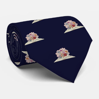 Navy Blue Book & Flowers Men's Graduation, Work Slips