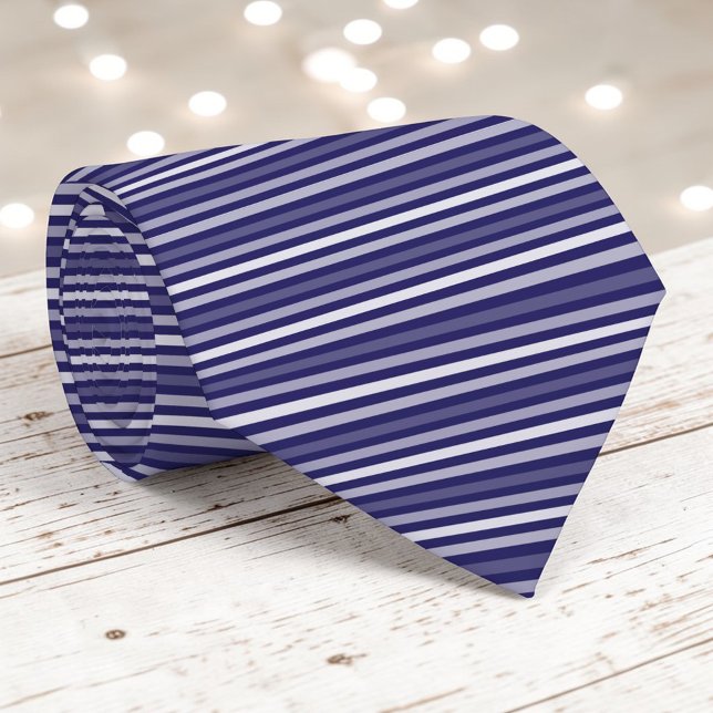 Navy Blue Color Stripes Necktie Slips (Skapare uppladdad)