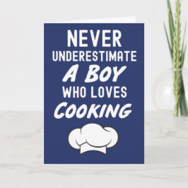 Navy Blue Cooking Cards For Baby Boy For Kids Cook Kort