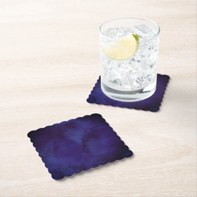 Navy blue Design Coaster Underlägg Papper (Insitu)