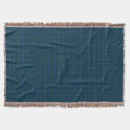 Navy Blue Douglas Family Modern Tartan Filt