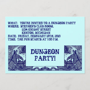NAVY BLUE DRAGONER I DUNGEONS ~ PARTIINBJUDANDE! INBJUDNINGAR