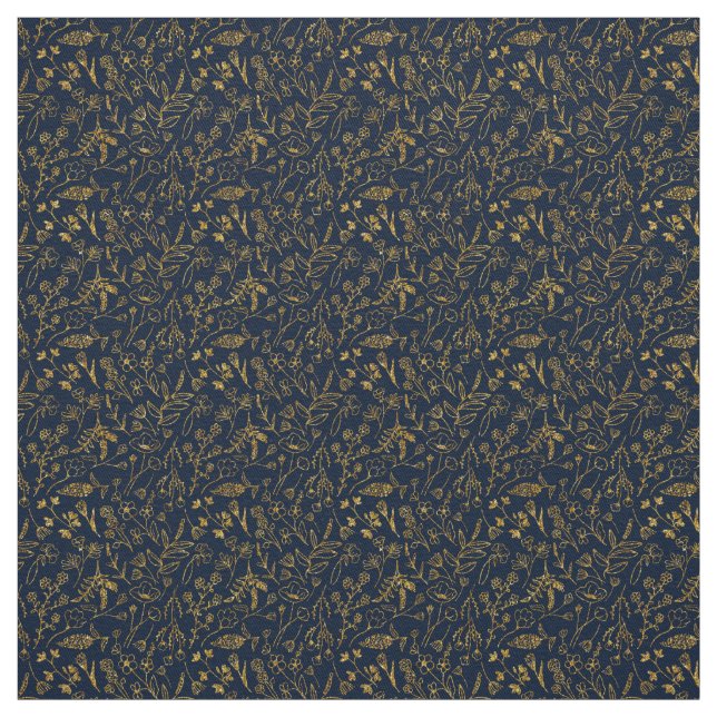 Navy Blue Elegant Fabric for Backdrop Seamless Tyg (Provkarta)