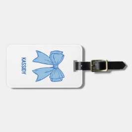 Navy + Blue Faux Glitter Bachelorette Bagagebricka