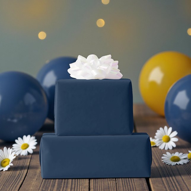Navy Blue Födelsedag Presentpapper (Skapare uppladdad)