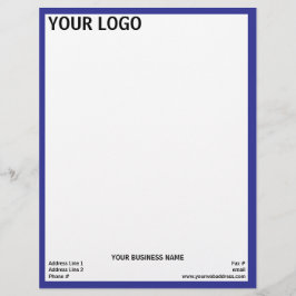 Navy Blue Frame Generic Adaptable Brevhuvud