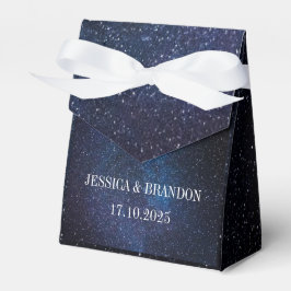 Navy Blue Galaxy Starry Night Stars Modern Favors Presentaskar
