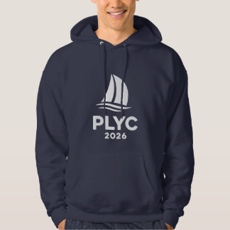 Navy Blue Hoodie w PLYC 2026 Logo