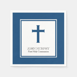 Navy Blue Kor, First Heliga Communion Pappersservett