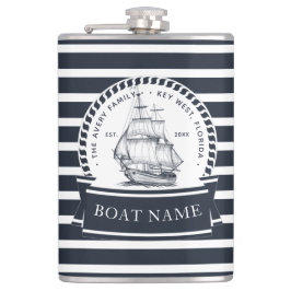 Navy Blue Luxury Boat Family Namn Fickplunta